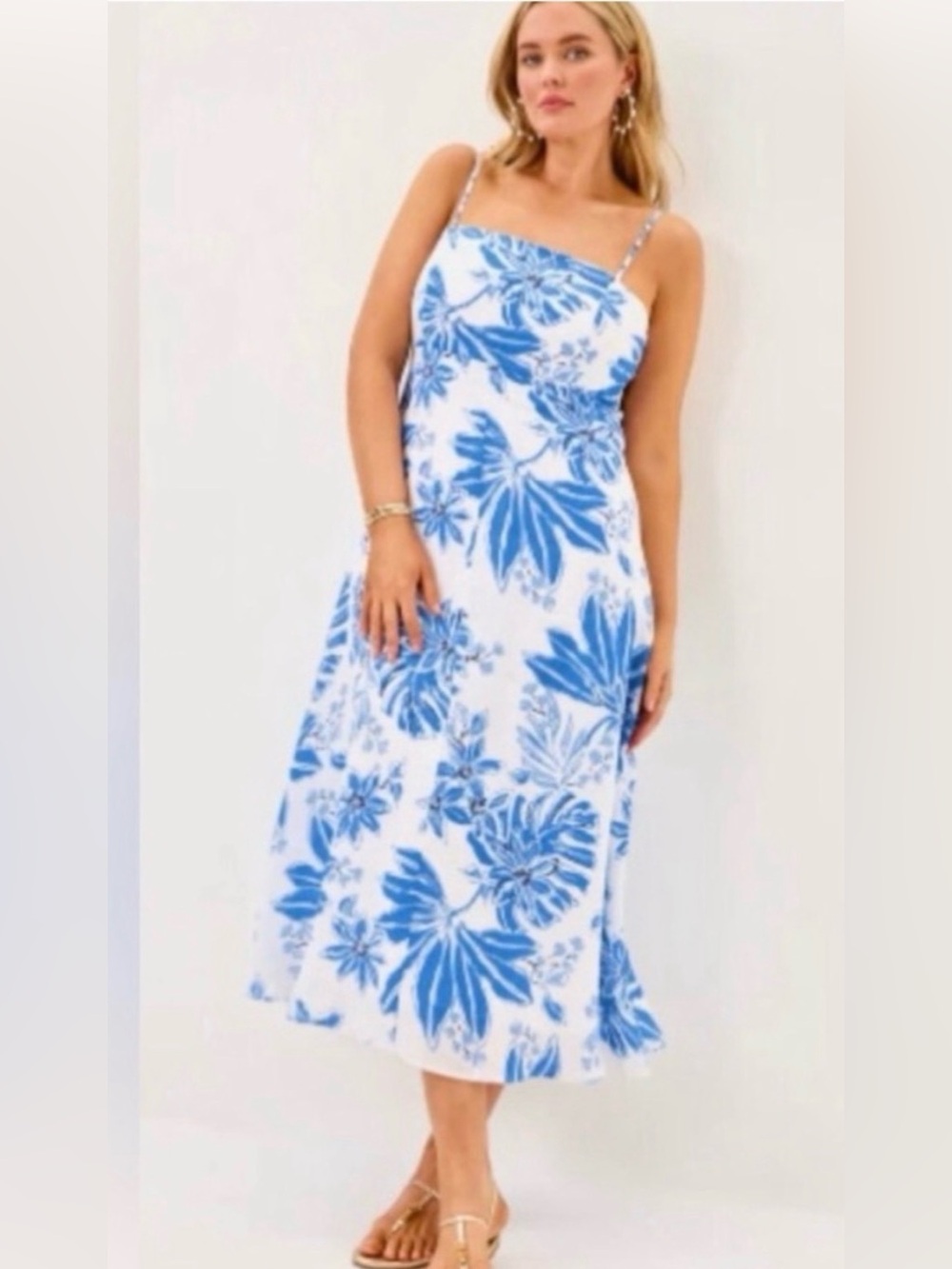 Lilly Pulitzer jorgian linen midi dress NWOT size 16